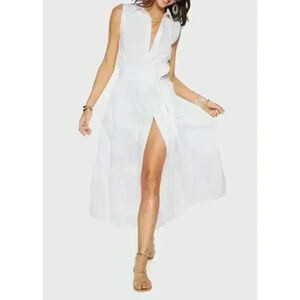 Ramy Brook Camilla Dress White, Size Large